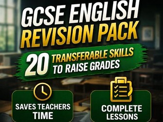 GCSE English Revision Skills Pack | 20 Transferable Skills + Exam Prep