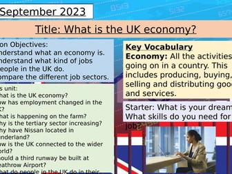 Work, rest and play in the UK (UK Economy) KS3 SOW