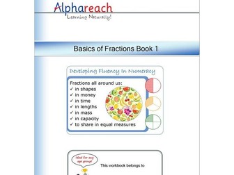 Pages from the Basics of Fractions Book 1