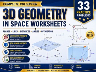 3D Coordinate Geometry | 33 Practice Problems