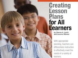 Creating Lesson Plans for All Learners