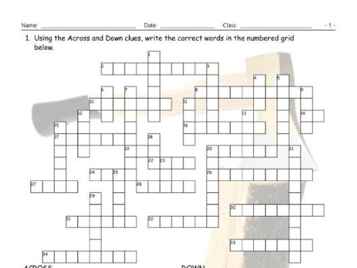 online interactive crossword puzzle maker