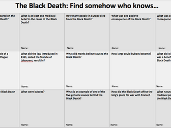 'Find Someone Who Knows' Black Death Plenary