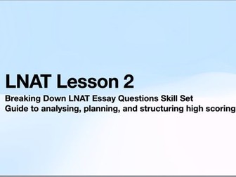 LNAT: Essay Structuring