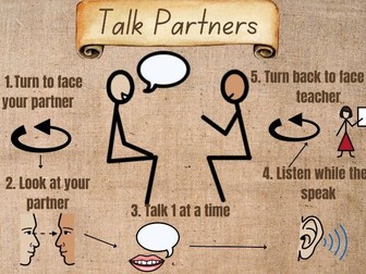 Talk Partners Poster Step by step widgit natural