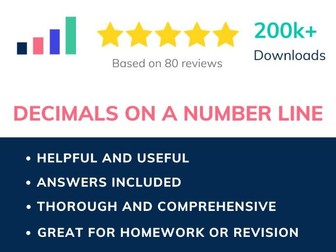 Decimals on the number line