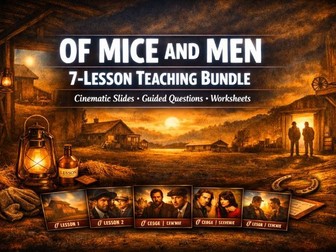 Of Mice and Men – 7‑Lesson Teaching Bundle (Complete Unit for KS3/KS4 English Literature)