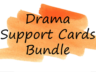 Drama Support Cards Bundle