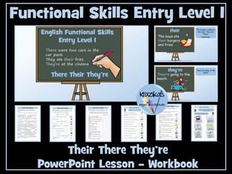 There, Their and They're - English Functional Skills - Entry Level 1