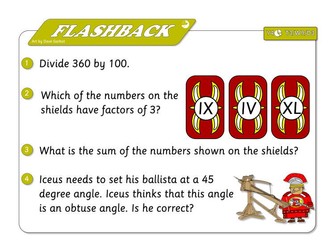 Y4 Maths Flashbacks Summer Term