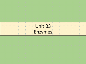 AS Biology Enzymes CAIE (full chapter workbook and powerpoint)