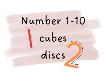 Number cube discs