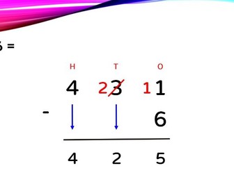 Subtraction Column Method