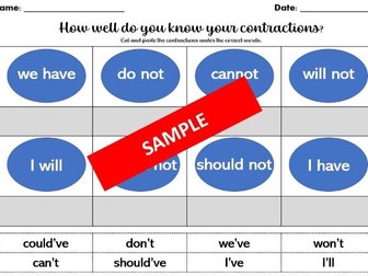 English warm up tasks