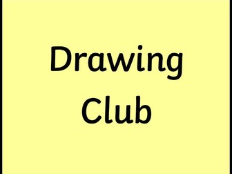 Reception Drawing Club Planning Autumn 1