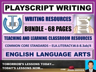 PLAY SCRIPT WRITING - 11 WORKSHEETS WITH ANSWERS | Teaching Resources