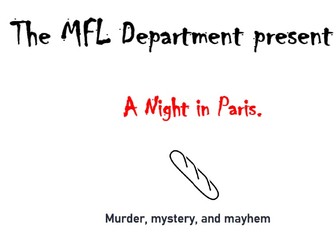MFL Murder Mystery Key Stage 3