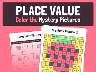 Place Value Worksheets | Place Value Morning Work, Early Finisher, Math Coloring