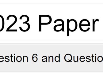 Exam Preparation A2 Biology Edexcel (2023 paper 1)