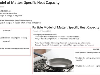 Specific Heat Capacity Theory and Practical Lessons