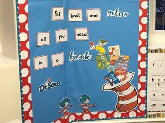 Dr Seuss reading display board