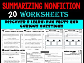 Summarising NON-FICTION Worksheets