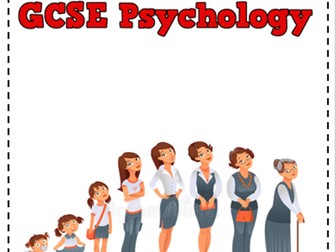 GCSE Psychology Development 80  page activity booklet OCR New Spec 9-1