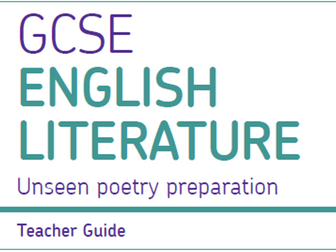 AQA Unseen Poetry - Full Scheme of 14 Lessons