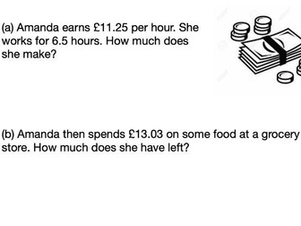 'Practice with basic word problems' worksheet