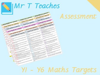 Years 1 - 6 Maths Targets Assessments