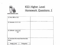 Homework help ks3 maths