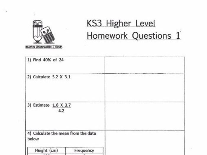 a level homework a level homework