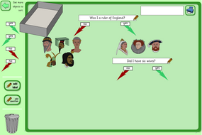 Decision Tree Interactive Activity - Kings, Queens and Rulers KS2