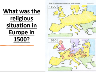 What was the religious situation in Europe in 1500?