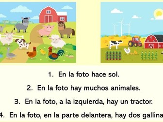 Introduction to photo card at KS3: Spanish