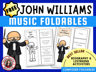 JOHN WILLIAMS: Biography Research and Listening Foldables