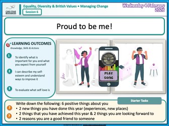 All about  me - PSHE Proud to be me!