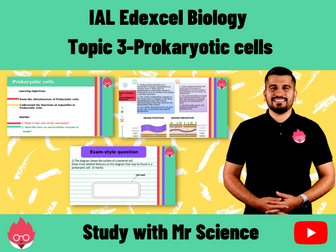 IAL Biology Edexcel Topic 3- Prokaryotic cells