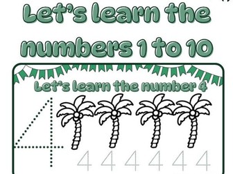 Let's write the numbers 1-10.