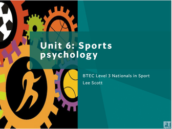 Unit 6 Sports psychology (BTEC Level 3 Sport 2016)