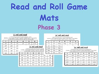 Phase 3 - y, z, zz, qu - Read and Roll game