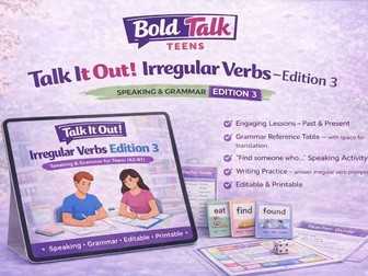 Irregular Verbs 3: Talk It Out! A2-B1
