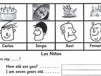 KS2 Spanish How old someone is