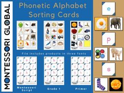 Phonetic Alphabet Sorting Cards | Teaching Resources