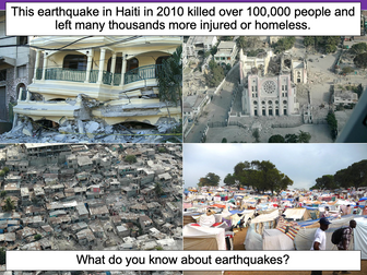 Understanding the causes of an earthquake - KS2
