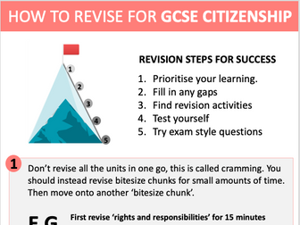 How to revise for GCSE Citizenship OCR