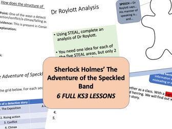 Sherlock Holmes: The Adventure of the Speckled Band (6 lessons)