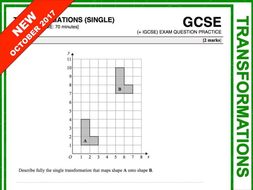 GCSE 9-1 Exam Question Practice (Transformations)