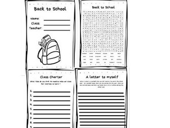 Back to School Actvities