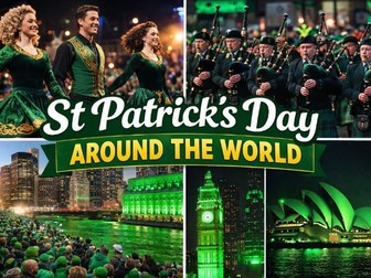 St Patrick’s Day Around the World Worksheets – KS1 Geography & Culture Activities